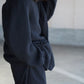 COMOLI | シャギー ノーカラージャケット BLACK