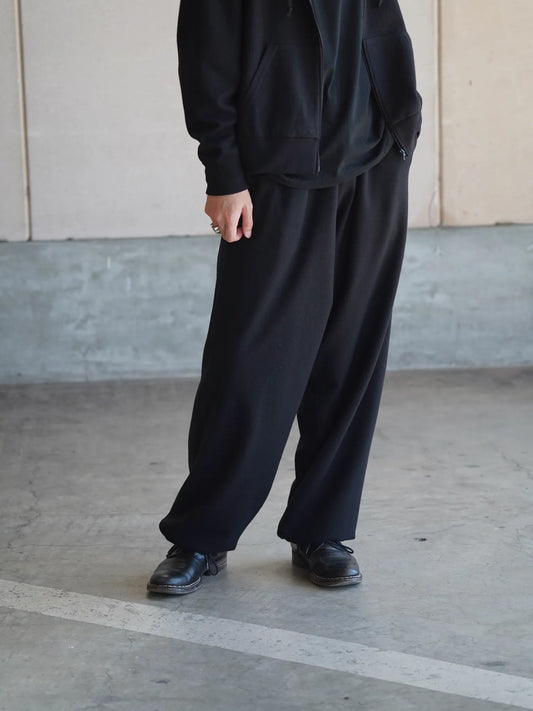 COMOLI | ウールニット パンツ BLACK