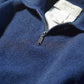 Olde H & Daughter | WOOL / CASHMERE HALF ZIP P/O MIDNITE