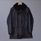 COMOLI | ラムレザー カナディアンコート BLACK