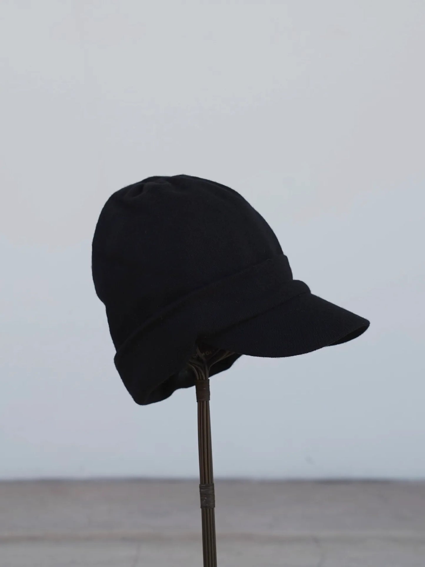 COMOLI | ウール ニットキャップ BLACK