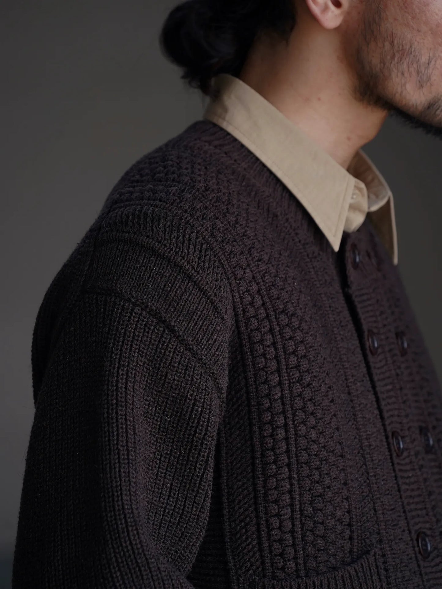 T.T | LOT.506 DB CARDIGAN BROWN