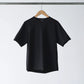 山内 | 強撚フリーカットポンチ・ショートスリーブTシャツ black