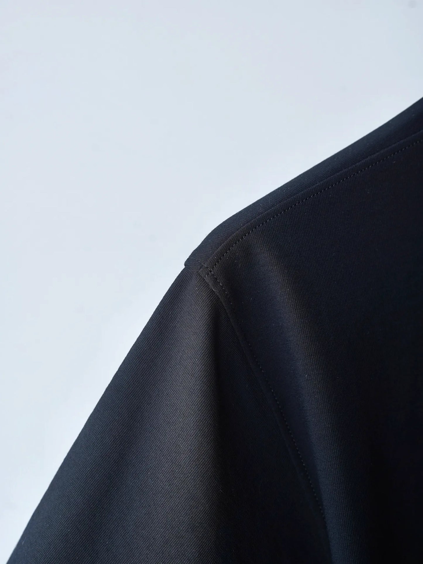 山内 | 強撚フリーカットポンチ・ショートスリーブTシャツ black