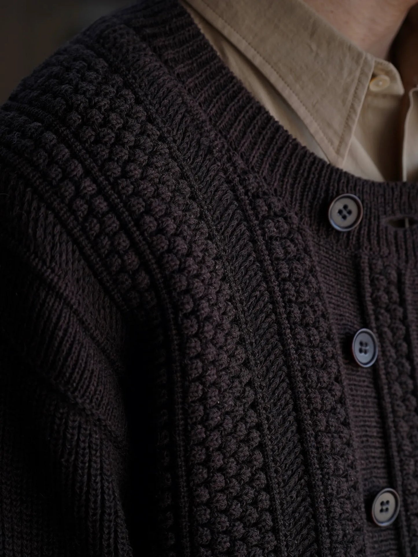 T.T | LOT.506 DB CARDIGAN BROWN