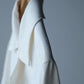 Yamauchi | Vintage Silk Linen Double Open Collar Short Sleeve Shirt off white