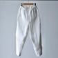 Yamauchi | Vintage Silk-Linen One-Cut Easy Pants off white