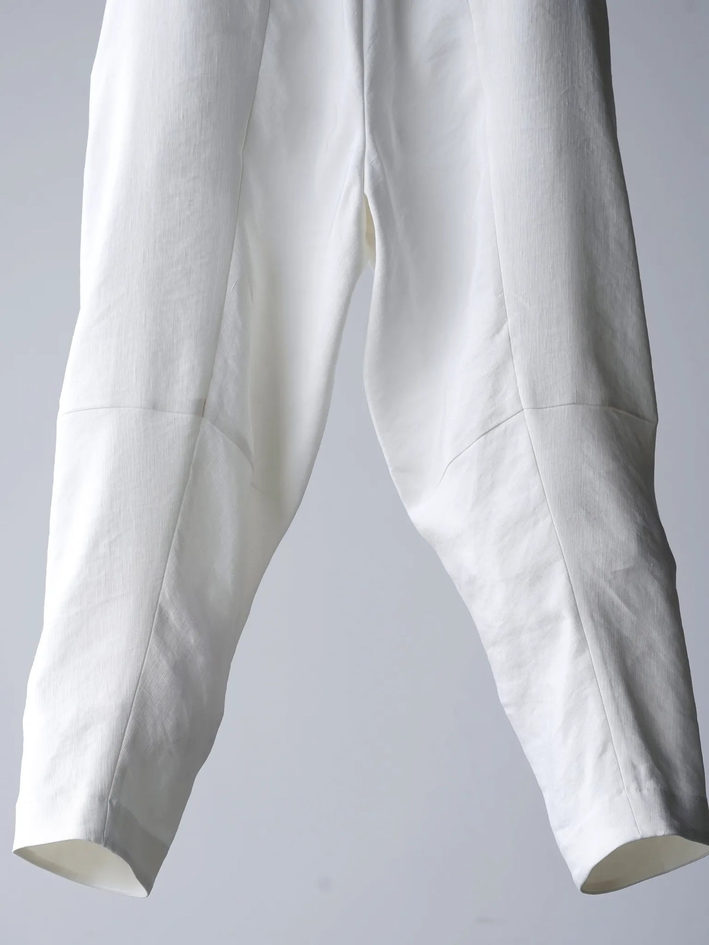 Yamauchi | Vintage Silk-Linen One-Cut Easy Pants off white