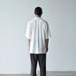 Yamauchi | Vintage Silk Linen Double Open Collar Short Sleeve Shirt off white