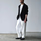 Yamauchi | Vintage Silk-Linen One-Cut Easy Pants off white