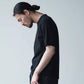 山内 | 強撚フリーカットポンチ・ショートスリーブTシャツ black