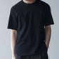 山内 | 強撚フリーカットポンチ・ショートスリーブTシャツ black