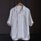 山内-ビンテージシルクリネン-ダブルオープンカラーショートスリーブシャツ-off-white-1