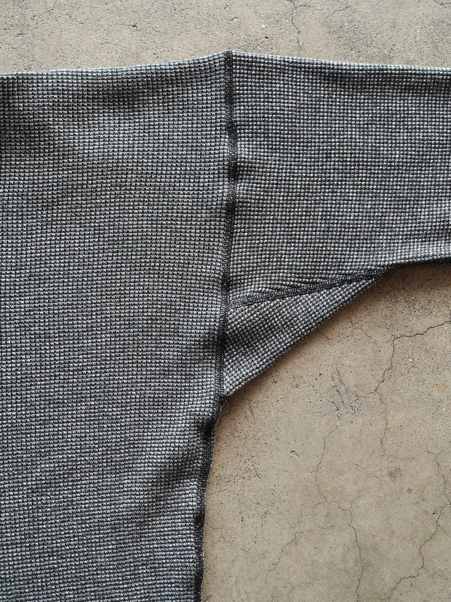 OLDE HOMESTEADER YOUTH | EXTRA SOFT THERMAL OVAL NECK LONG SLEEVE BLACK × ECRU
