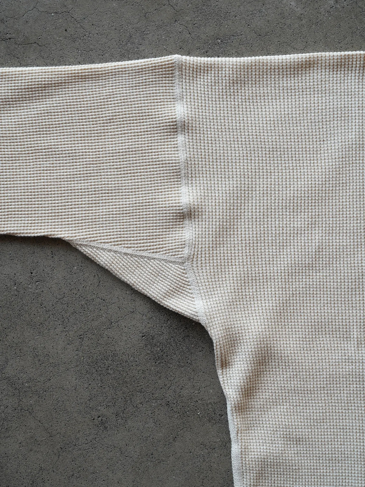 OLDE HOMESTEADER YOUTH | EXTRA SOFT THERMAL OVAL NECK LONG SLEEVE ECRU × OFF WHITE