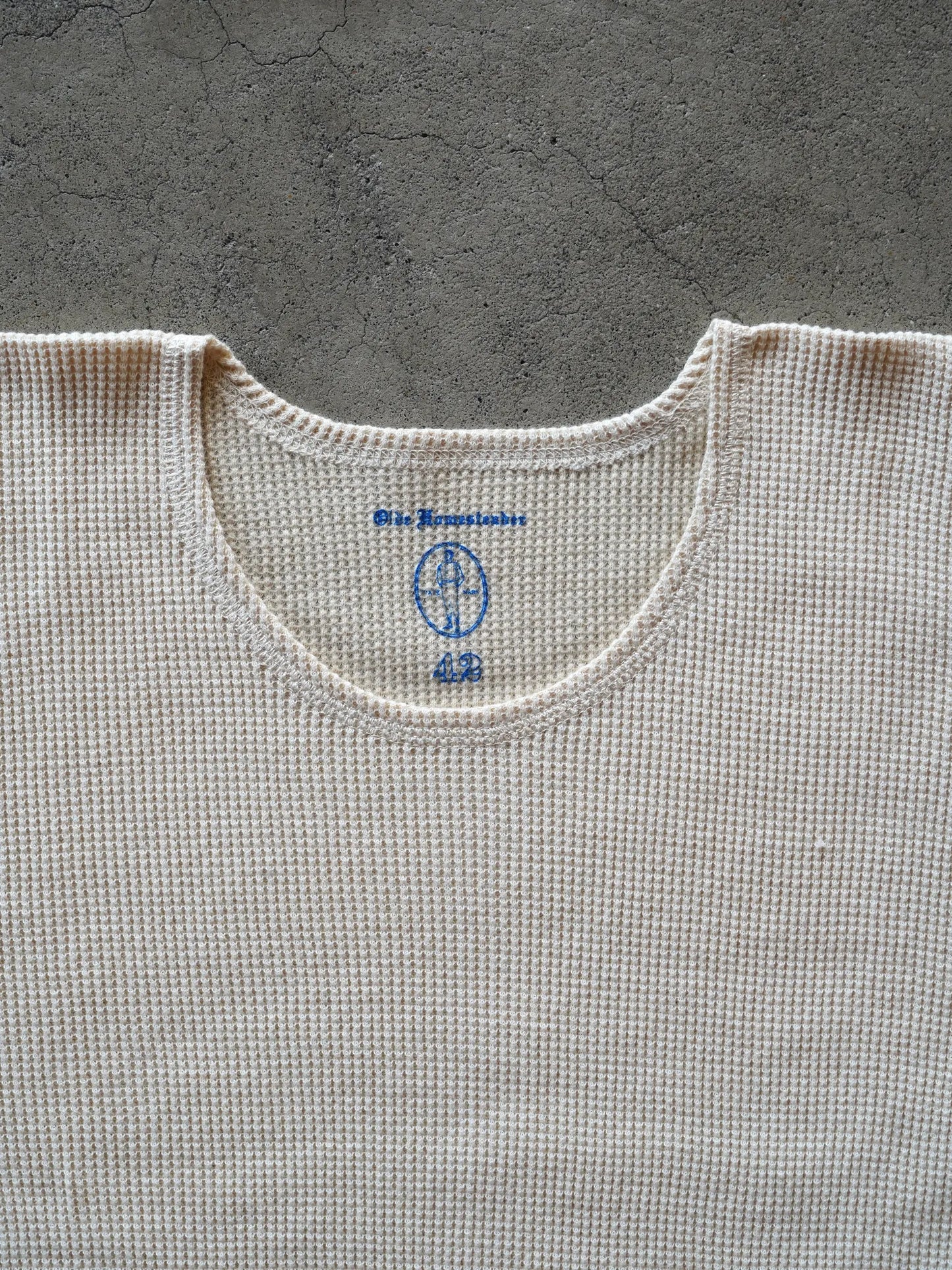 OLDE HOMESTEADER YOUTH | EXTRA SOFT THERMAL OVAL NECK LONG SLEEVE ECRU × OFF WHITE