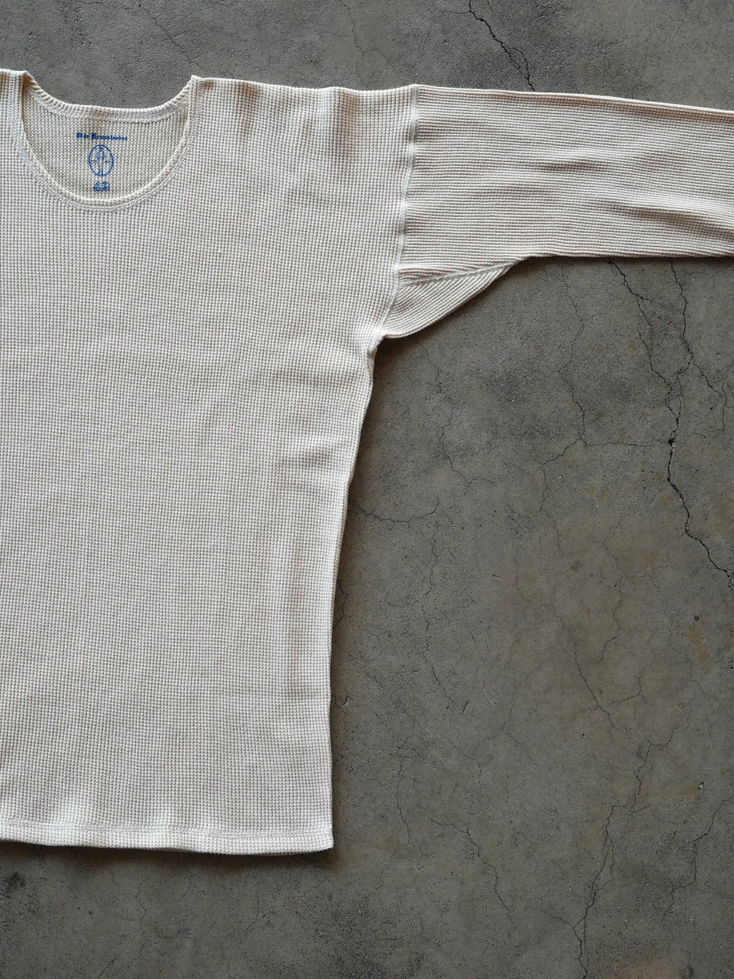 OLDE HOMESTEADER YOUTH | EXTRA SOFT THERMAL OVAL NECK LONG SLEEVE ECRU × OFF WHITE