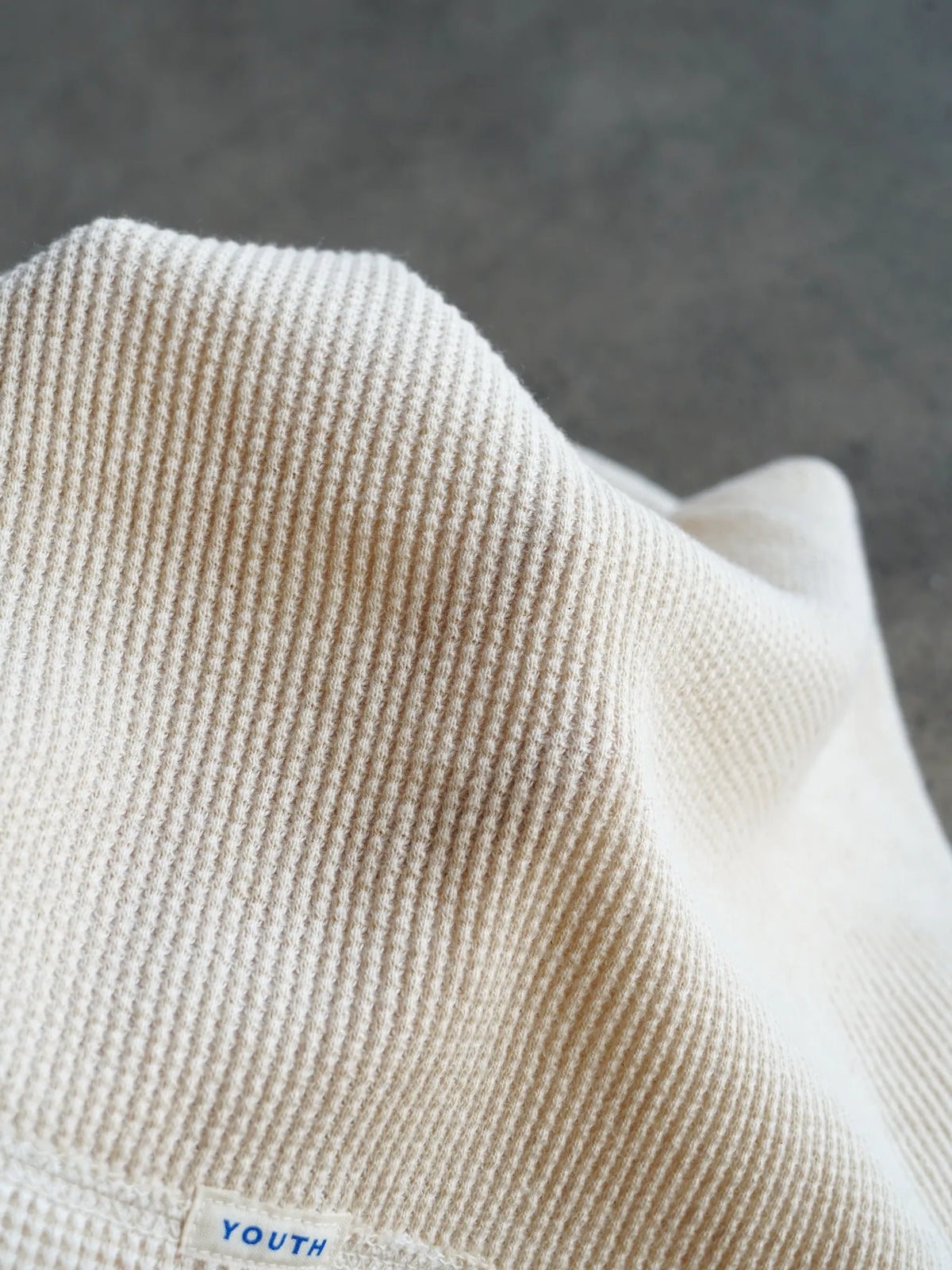 OLDE HOMESTEADER YOUTH | EXTRA SOFT THERMAL OVAL NECK LONG SLEEVE ECRU × OFF WHITE