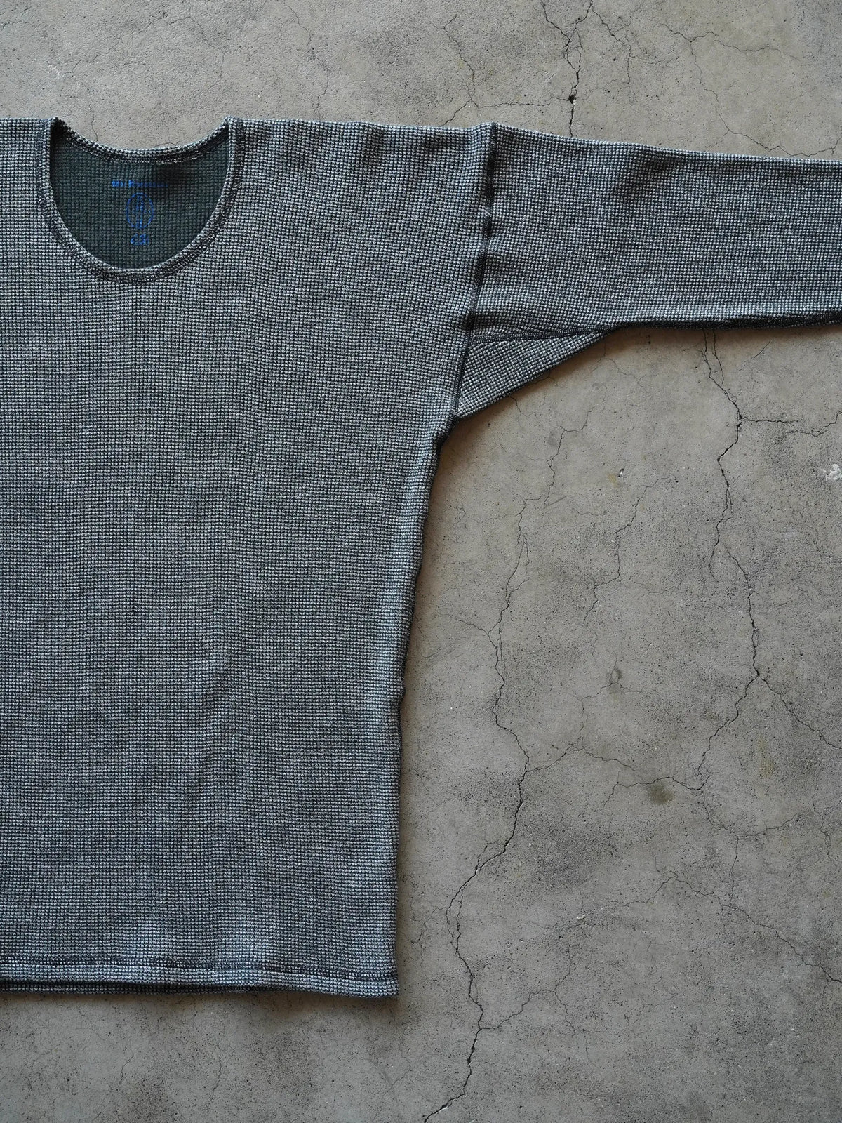 OLDE HOMESTEADER YOUTH | EXTRA SOFT THERMAL OVAL NECK LONG SLEEVE BLACK × ECRU