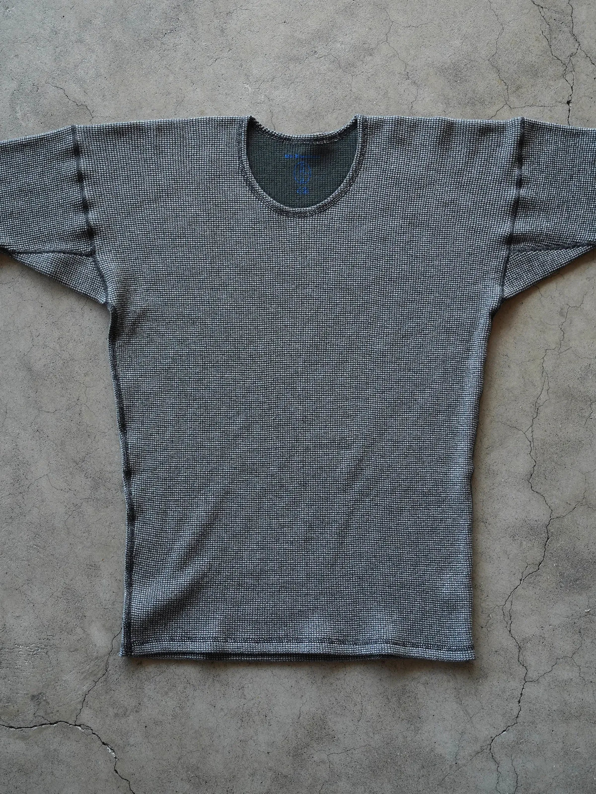 OLDE HOMESTEADER YOUTH | EXTRA SOFT THERMAL OVAL NECK LONG SLEEVE BLACK × ECRU
