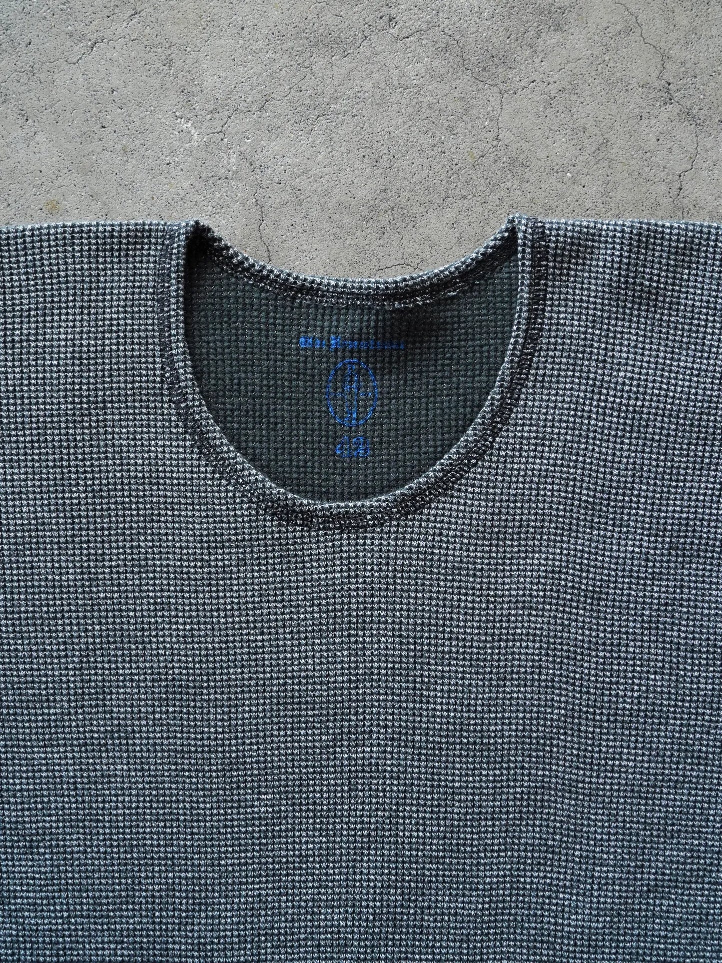 OLDE HOMESTEADER YOUTH | EXTRA SOFT THERMAL OVAL NECK LONG SLEEVE BLACK × ECRU