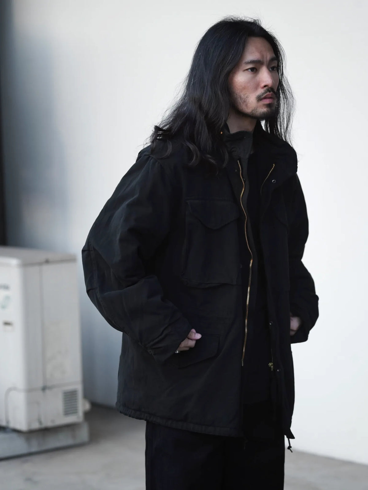 COMOLI | 製品染 M65ジャケット BLACK