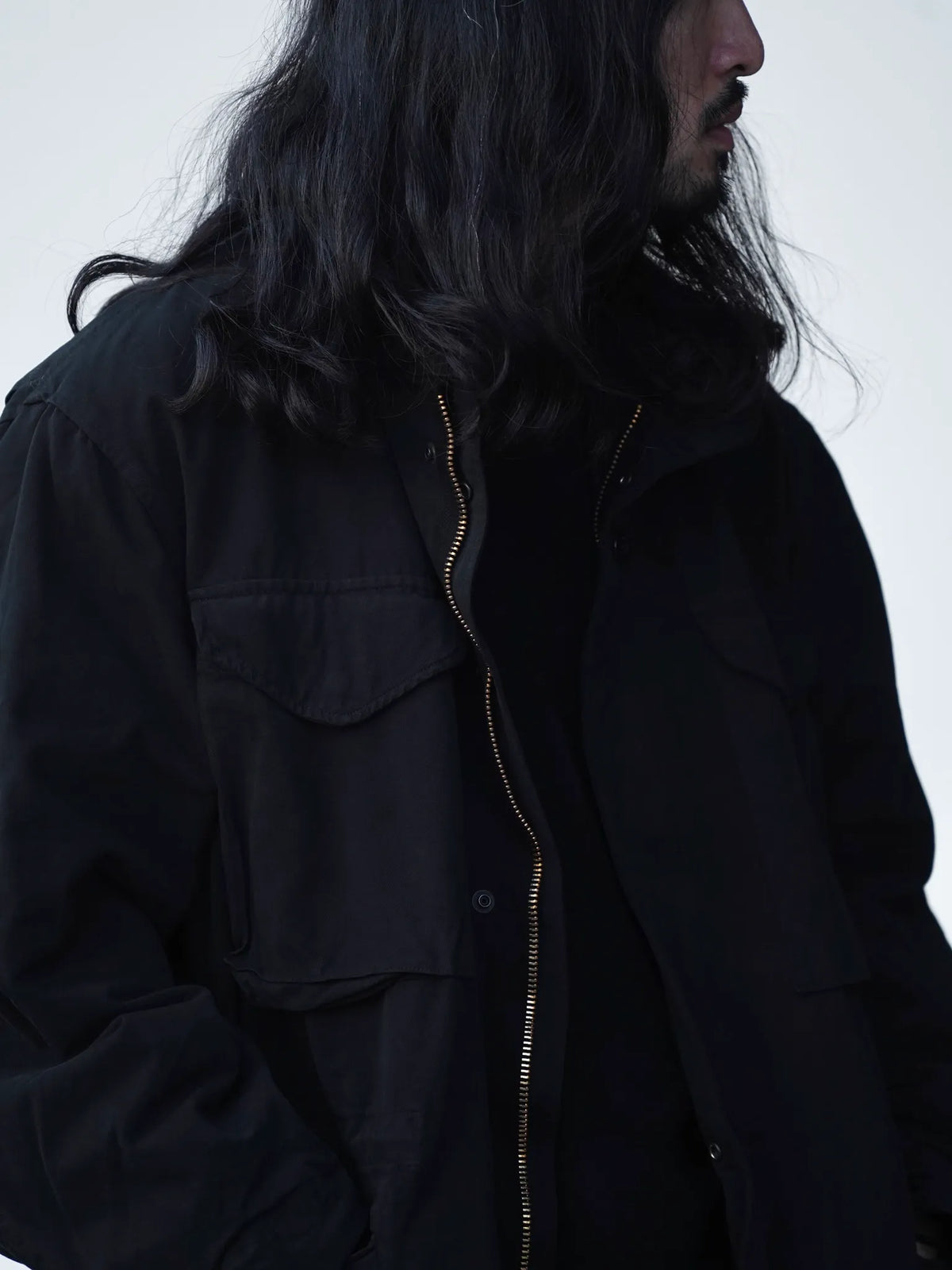 COMOLI | 製品染 M65ジャケット BLACK