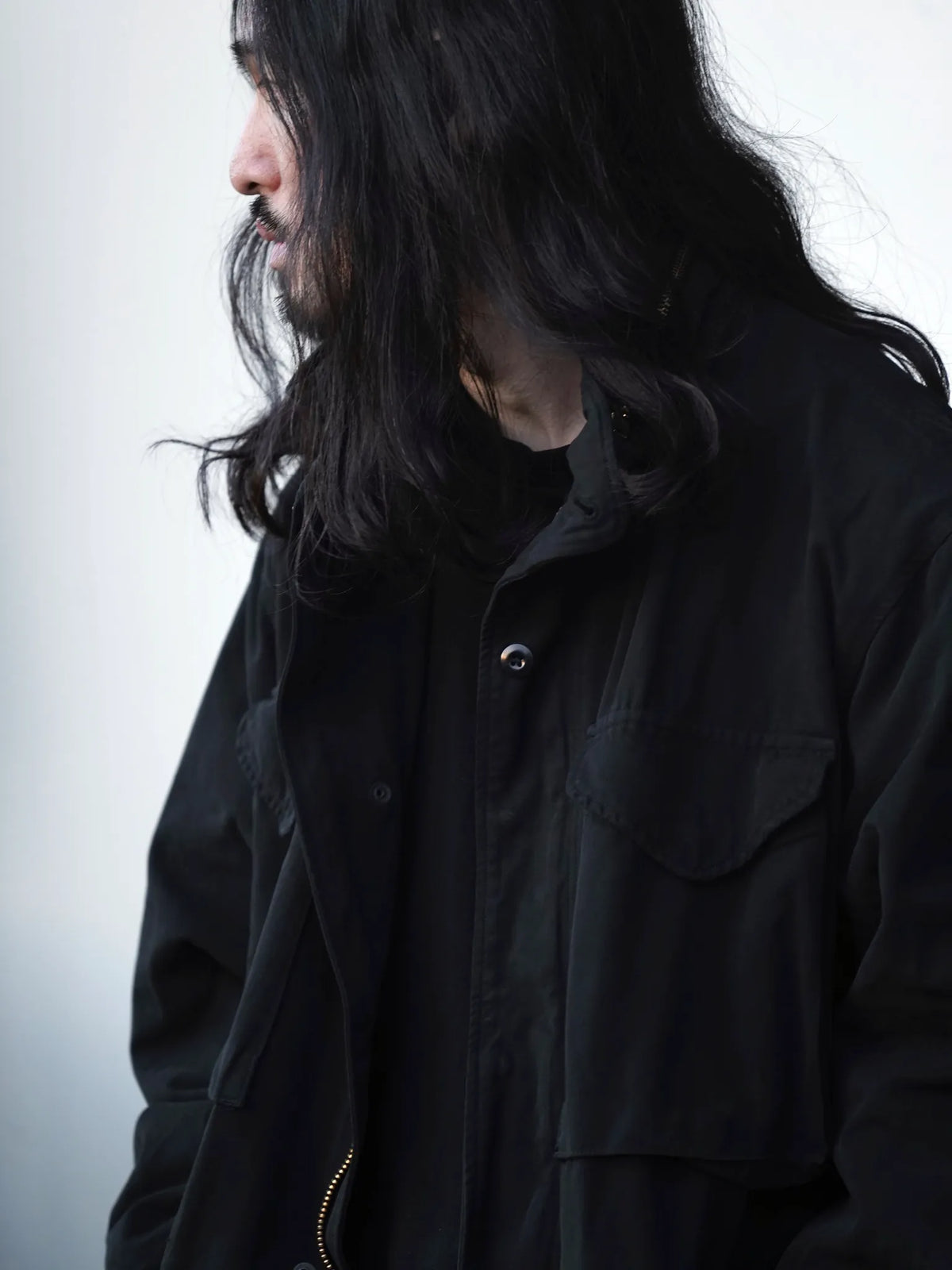 COMOLI | 製品染 M65ジャケット BLACK