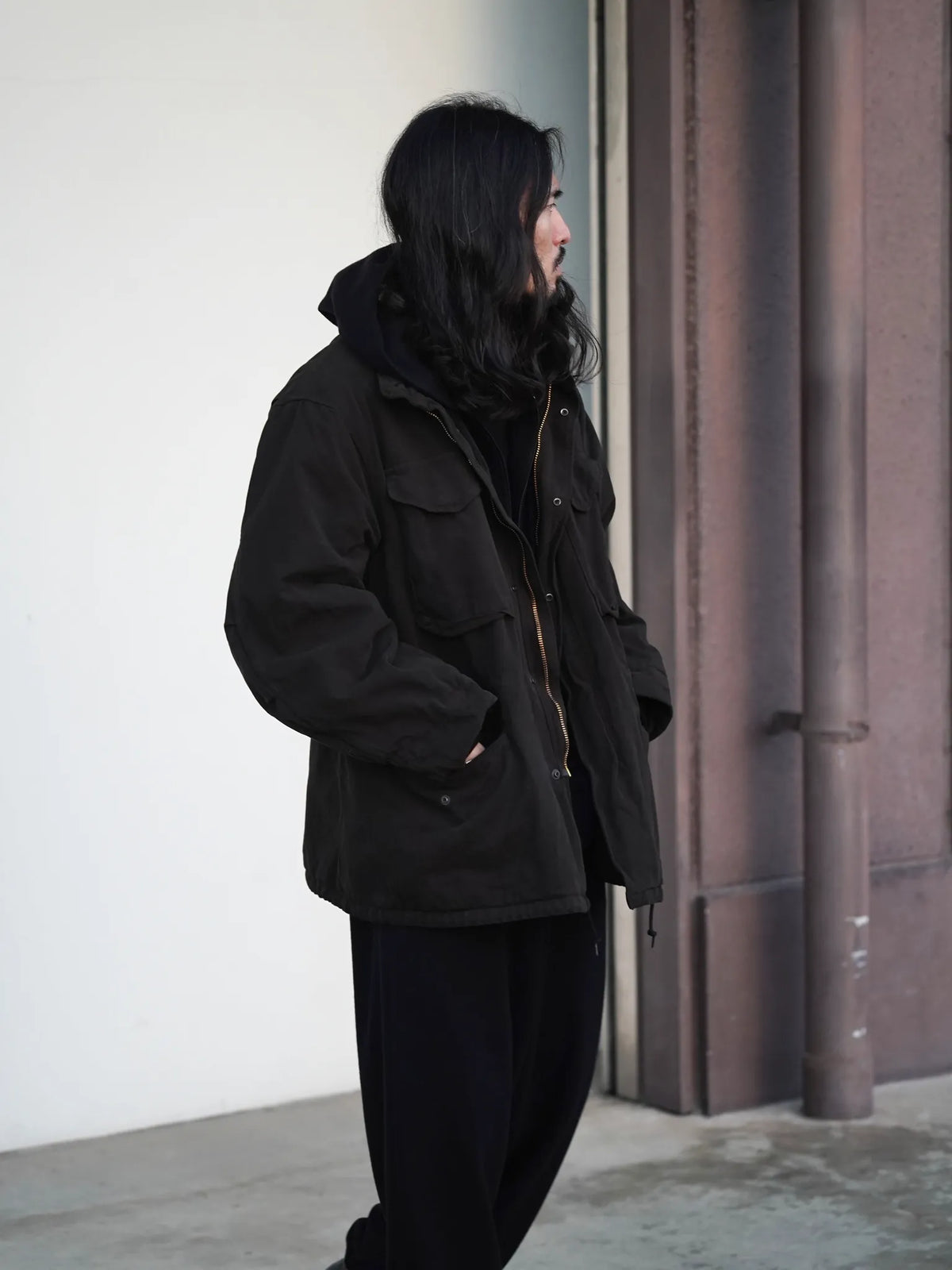 COMOLI | 製品染 M65ジャケット BROWN