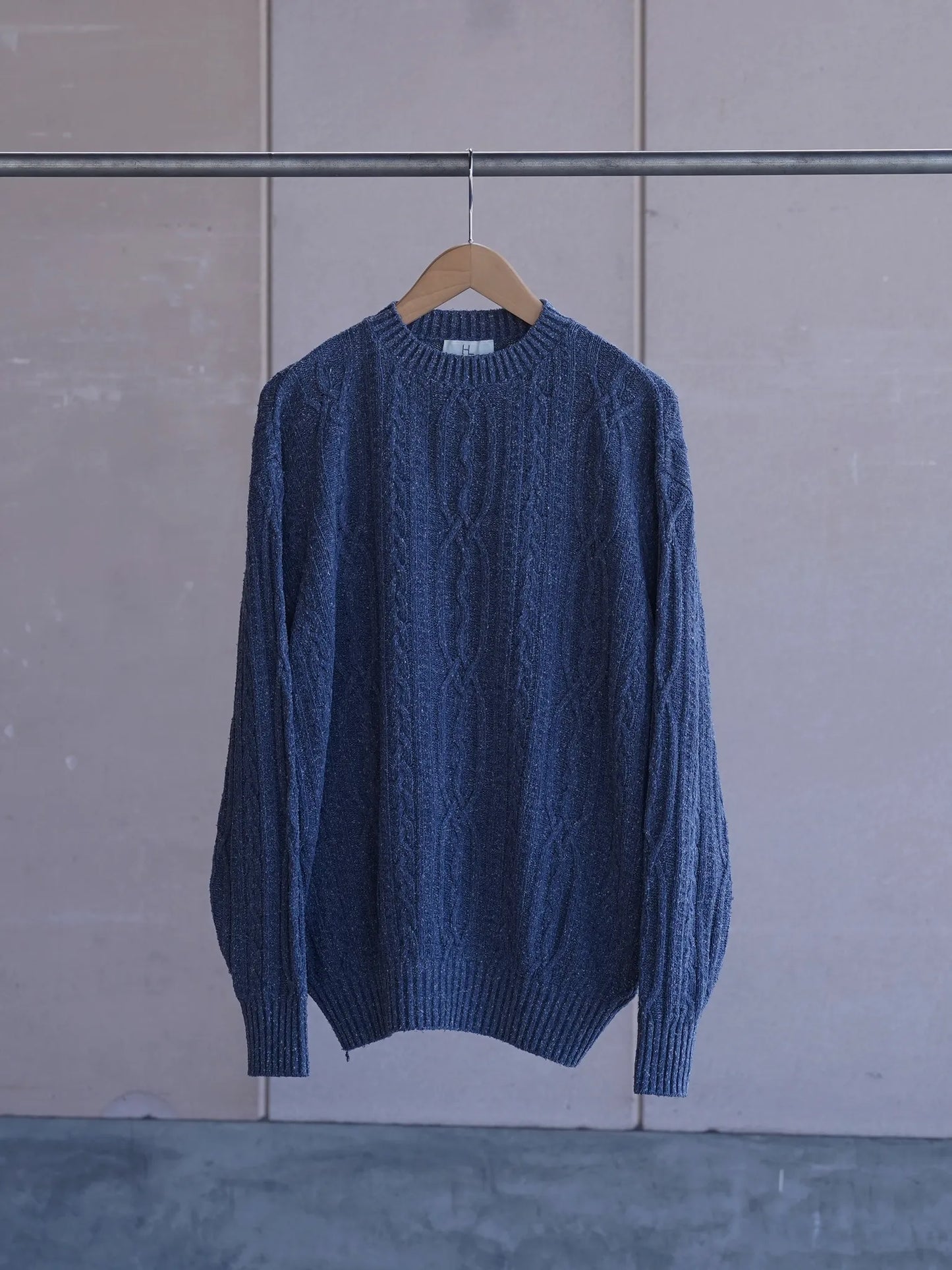 HERILL | Silknep cable Sweater Indigo