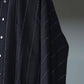 irenisa-band-collar-long-shirt-black-stripe-3