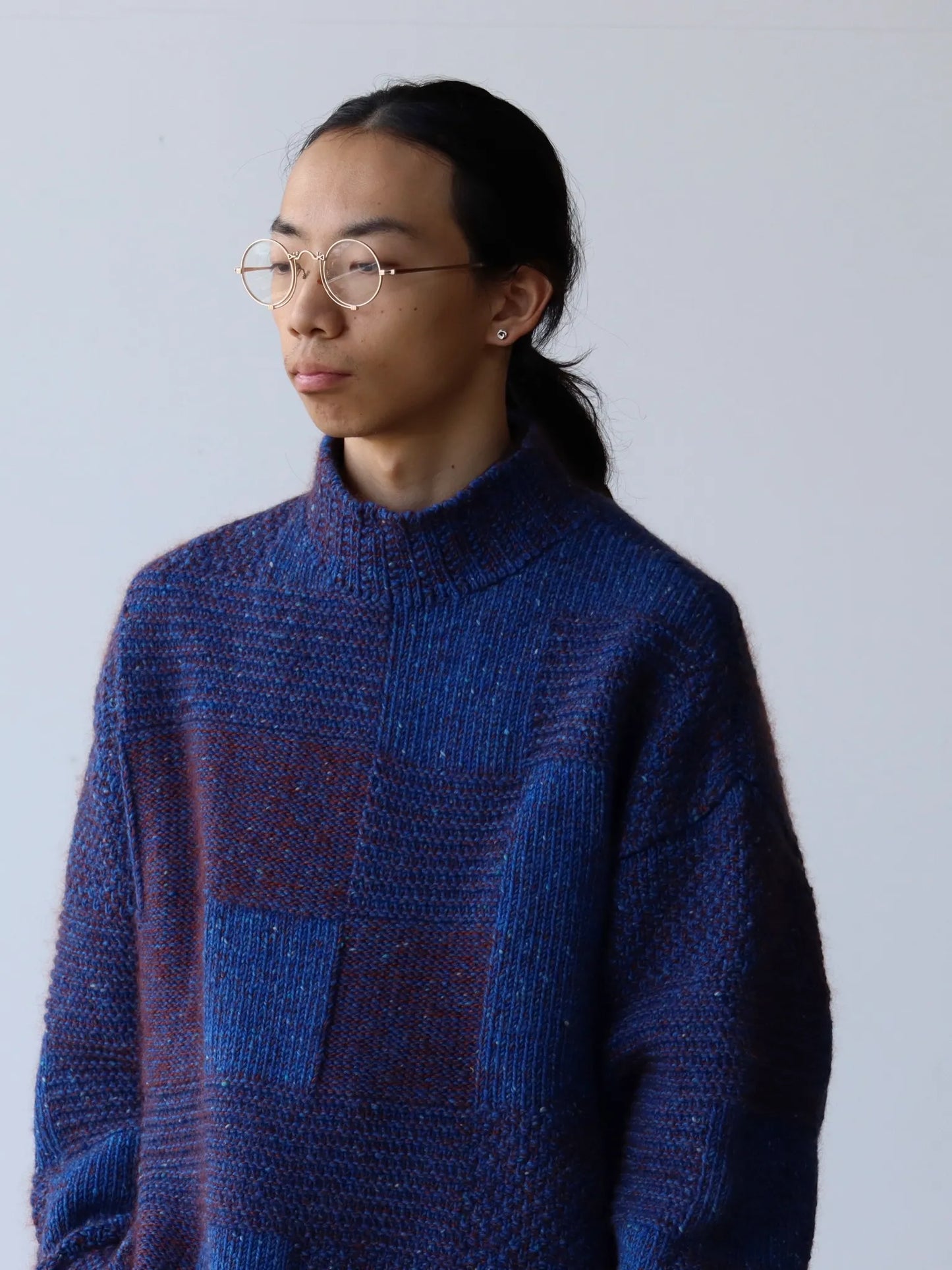 amachi. | Macrocell Knit Blue