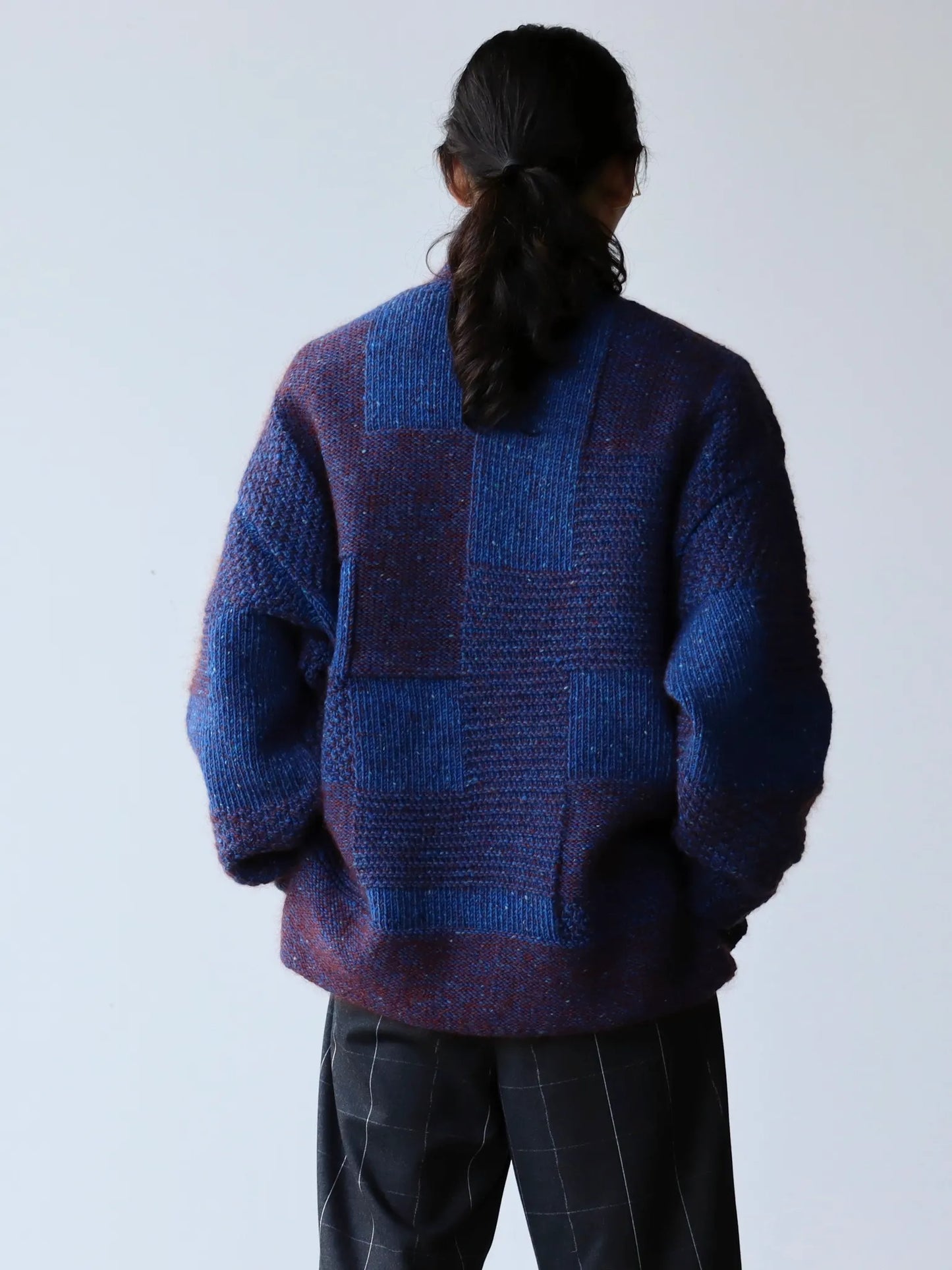 amachi. | Macrocell Knit Blue