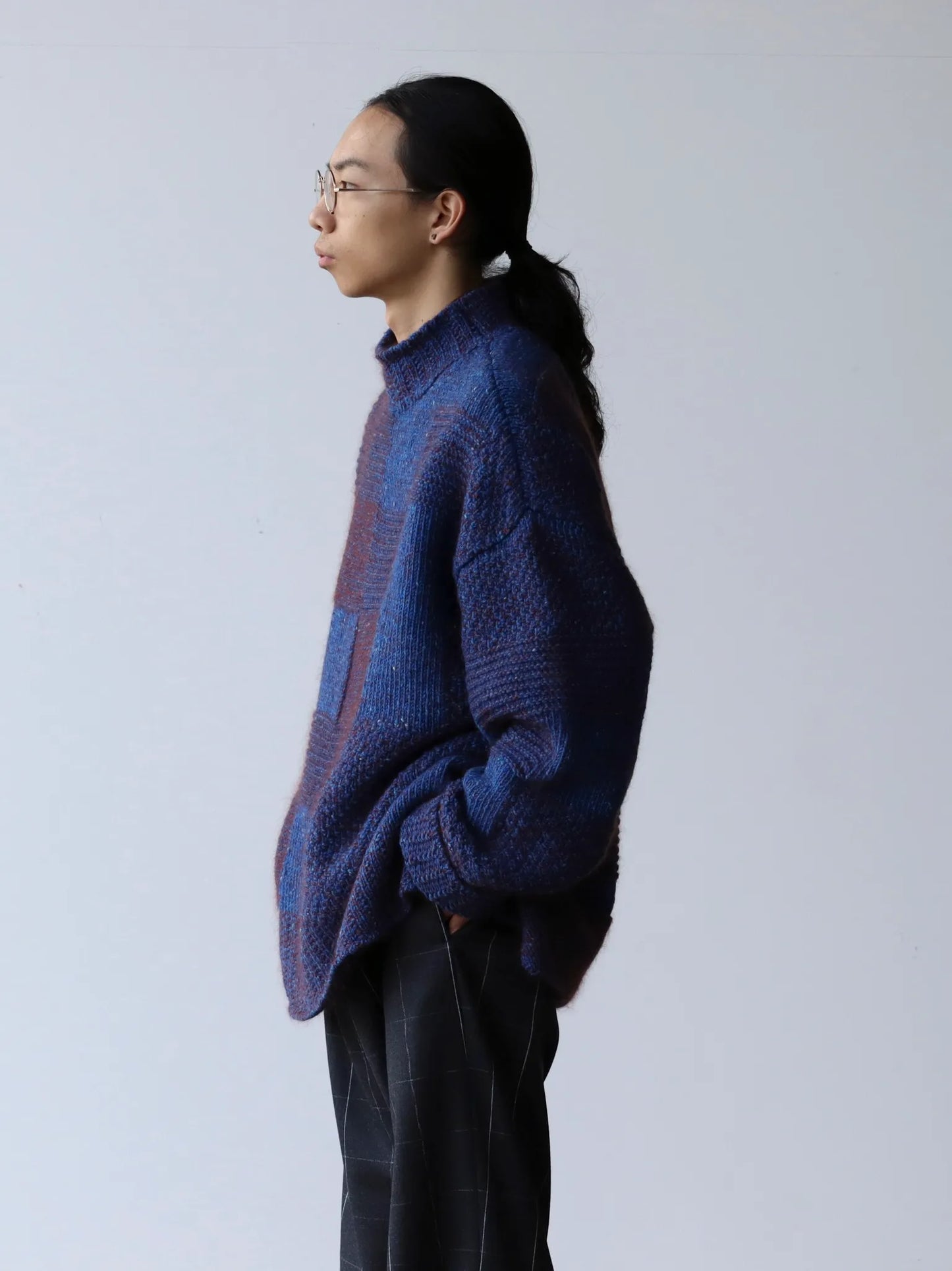 amachi. | Macrocell Knit Blue