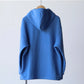 amachi. | High Neck Hoodie Blue