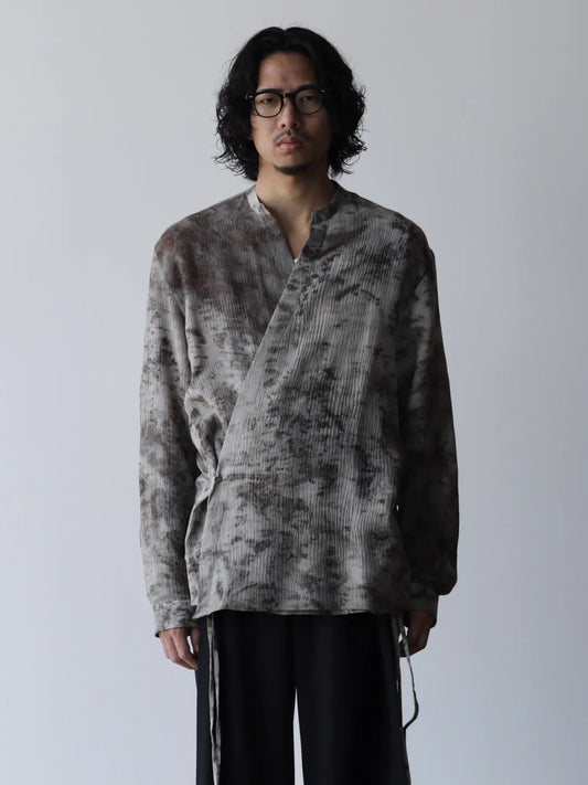 SEAN SUEN | bundle dyeing shirt gray