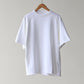 comoli-lwコットン裏毛-半袖クルー-white-1