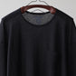 OLDE HOMESTEADER YOUTH | CREW NECK LONG SLEEVE "BACK CREPE JERSY" BLACK