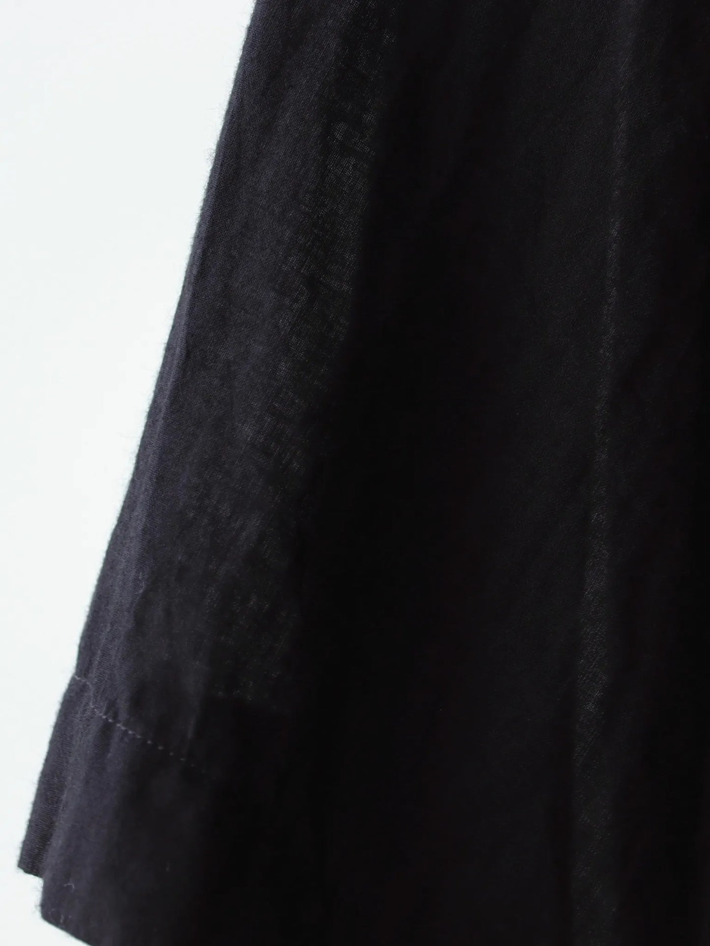 COMOLI | KHADIコットン 半袖オープンカラーシャツ BLACK