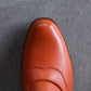 Post Production | Saddle Loafer Hand Dyed Baby Calf Summer Orange