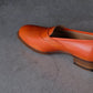 Post Production | Saddle Loafer Hand Dyed Baby Calf Summer Orange
