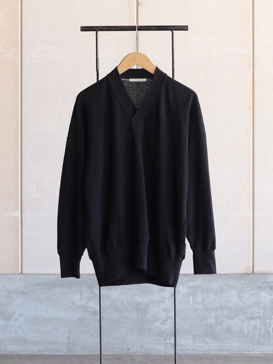 OLDE HOMESTEADER | Y NECK LONG SLEEVE BLACK