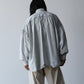 Nomàt | COTTON Gathered Shirt Pearl Grey