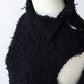 KAKAN | HIGHNECK FUR VEST BLACK