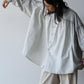 Nomàt | COTTON Gathered Shirt Pearl Grey