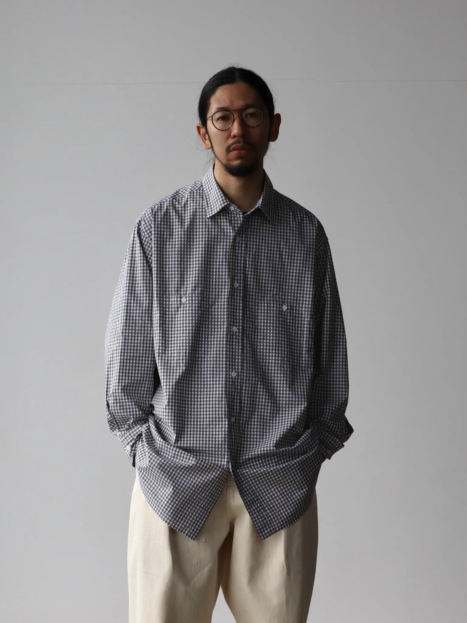 herill-suvin-work-shirt-olive-gingham-2