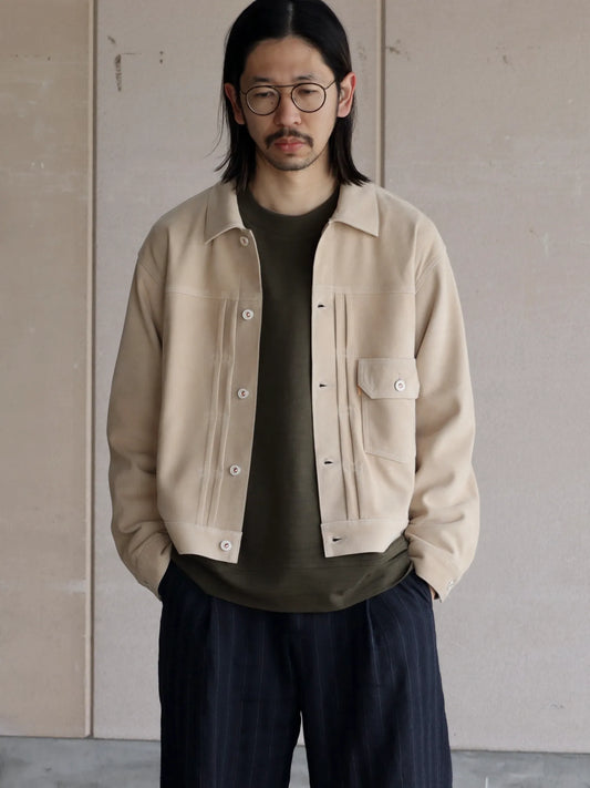 HERILL | Lambsuede Jacket Beige