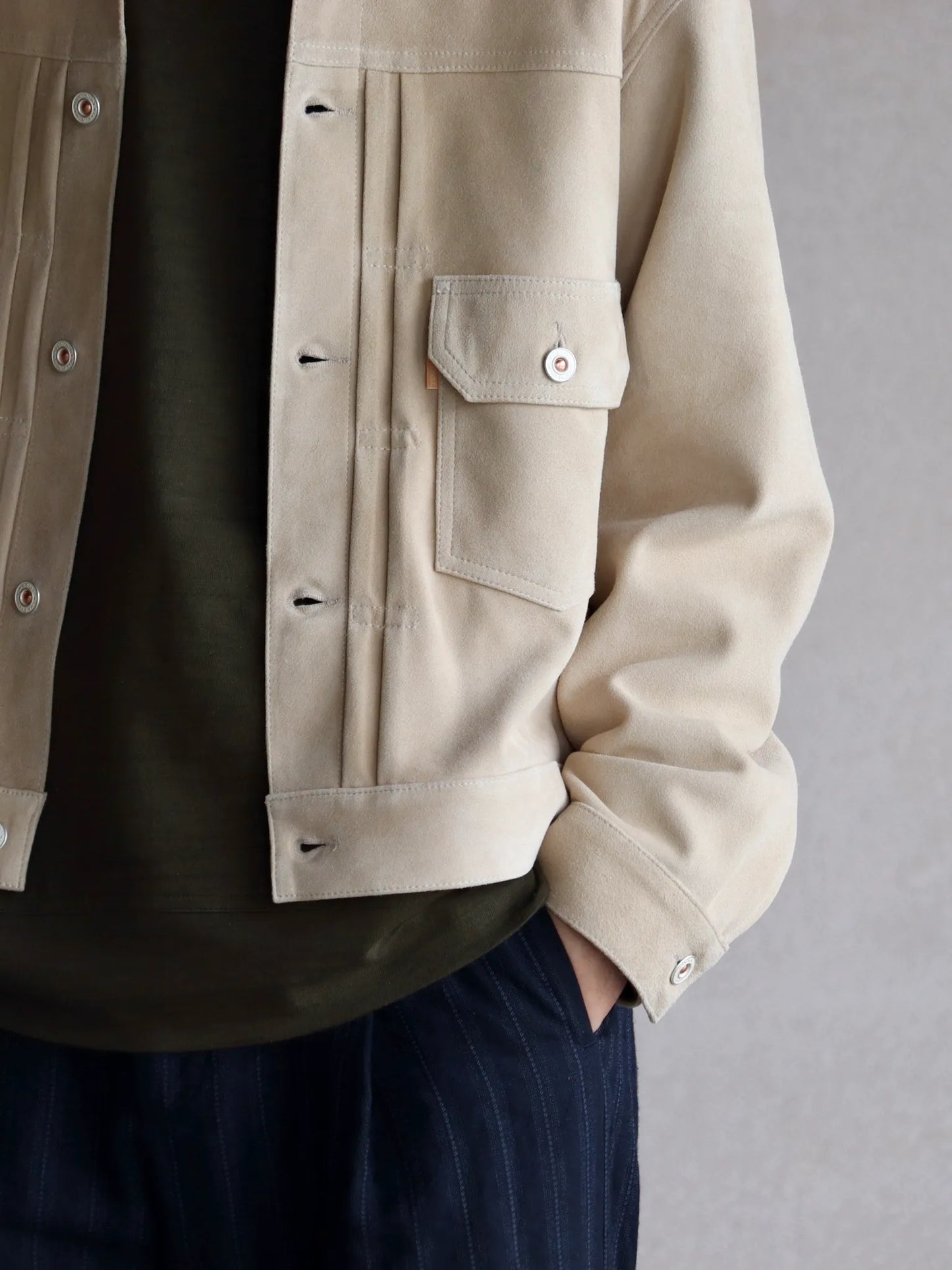 HERILL | Lambsuede Jacket Beige