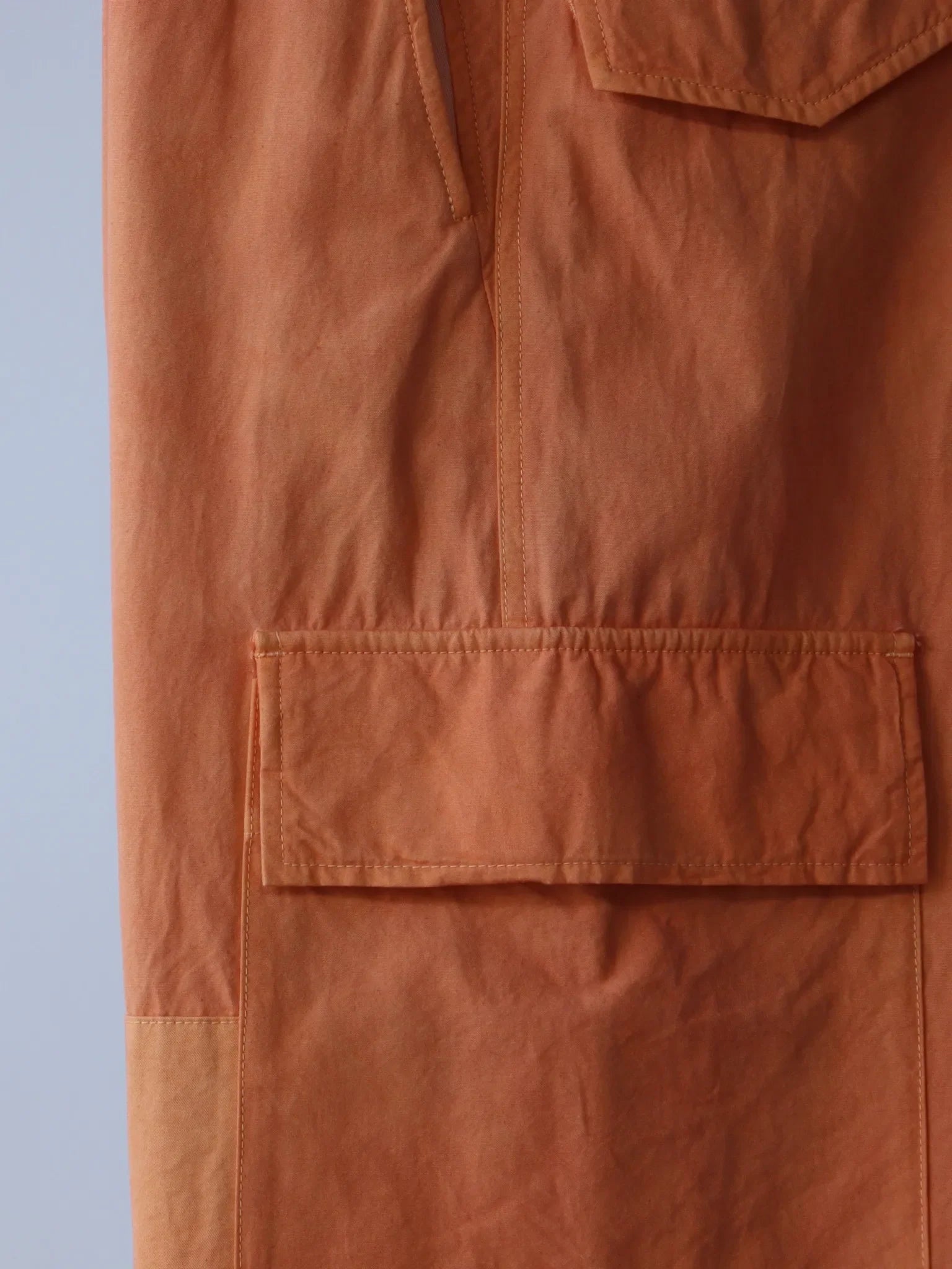 amachi-double-knee-cergo-pants-light-weight-orange-5