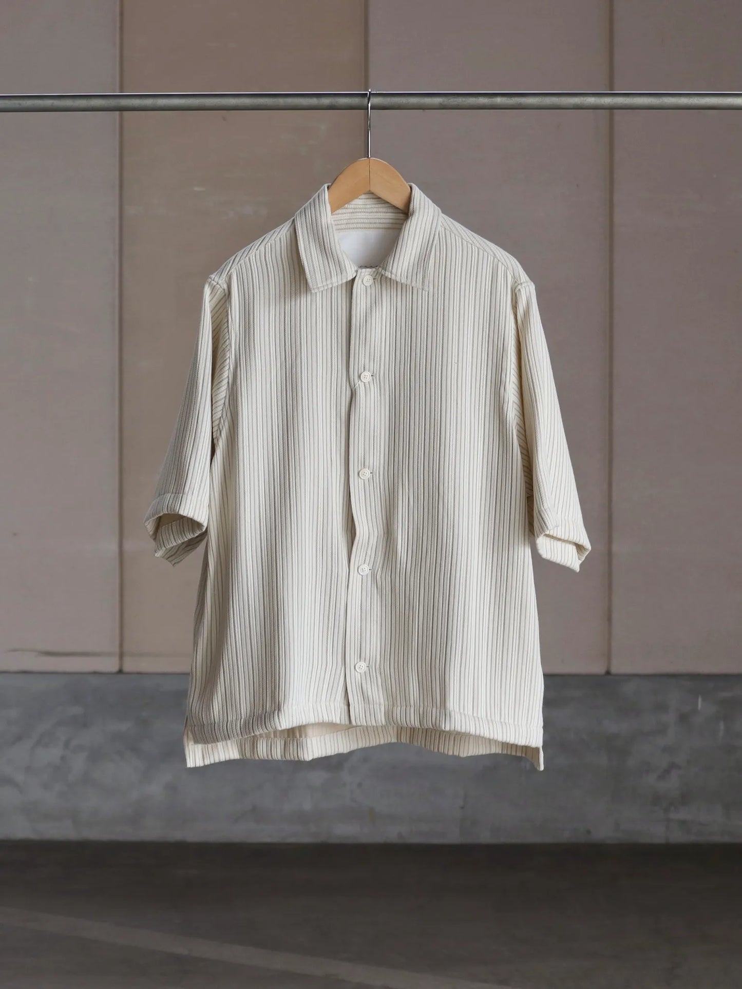 nonnotte | Draping Half Sleeve Shirt Type D Turtledove